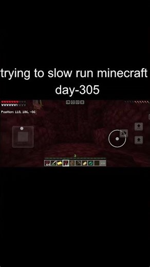trying to slow run minecraft | day-305