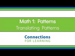 Math 1: Patterns -Translating Patterns