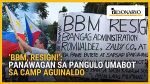 192K views · 5.8K reactions | #AgendaWeekend | Nag-rally din sa may Camp Aguinaldo ang ilang retired army officer. Kasama nila ang mga pro-Duterte group. 'Yan ang Agenda Weekend report ni Andrea Salve. #CancelCorruptionNow | Bilyonaryo News Channel | Facebook