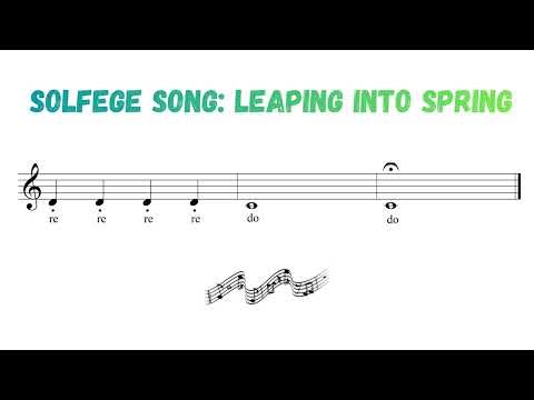 "Leaping into Spring: Beginner Solfege Song (Sight Singing Practice)"