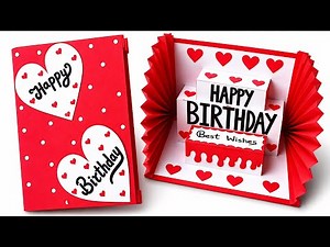 DIY Pop Up Birthday Card 🎂 | Easy Handmade Birthday Card Tutorial ✨