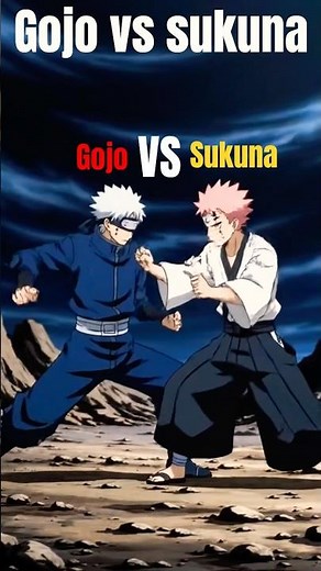 Jujutsu kaisen - Gojo vs sukuna full fight #gojo #sukuna #jujutsukaisen