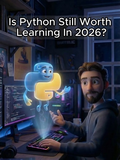 Is Python Still Worth Learning in 2026? #Python #LearnPython #AI #CodingLife #TechTok #SoftwareDeveloper #MachineLearning #Programming