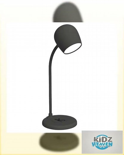 Kreafunk Ellie Lamp W/ Qi Charger And Bluetooth Speaker - Black
