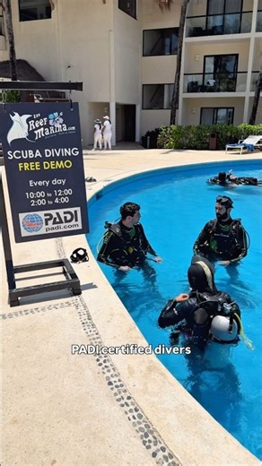Free scuba diving demo at The Reef Coco Beach