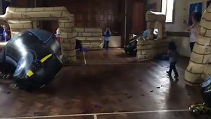 Awesome slow motion footage of one of the games we play at our NERF WARS parties | NERF WARS Parties at Castlesrus