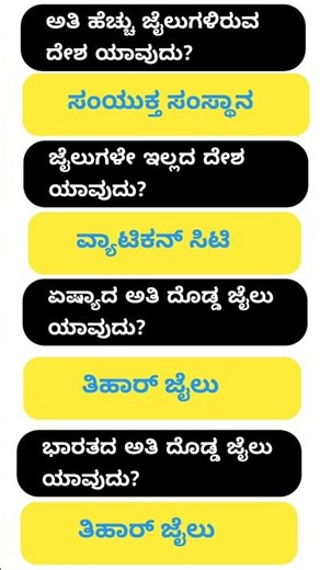 Gk Questions and Answers |#Shorts #kannadagk #facts #gk #kpsctips #dailyquiz