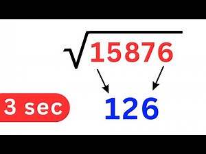Find Square Root in 3 seconds - Crazy Maths Trick
