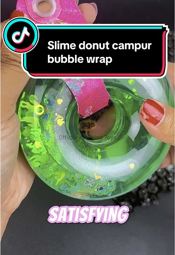 Slime Donut and Bubble Wrap Experiment