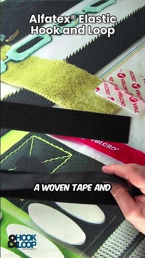 The 3 Alfatex® Elastic Hook and Loop Tapes Explained #velcro #hookandloop #shorts