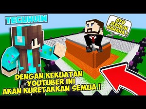 TANTANG YOUTUBER CEWEK INI UNTUK MENJEBOL MARKAS TERAMAN DI MINECRAFT TAPI PAKE KEKUATAN YOUTUBER !!