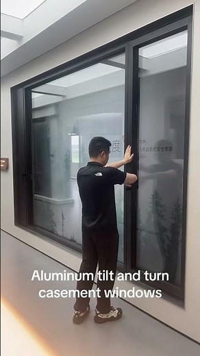E6N Inward opening casement and tilting aluminum window