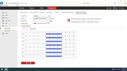 How to set Strobe Light and Audible Warning