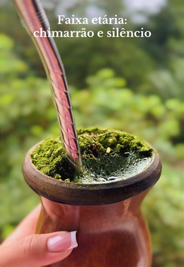 Faixa etária: chimarrão e silêncio. #chimarrao #tradição #viralvideo #rotina #mate