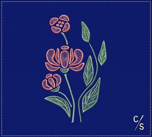 Large Floral Machine Embroidery Design for Instant Download, Multiple Variations - Etsy UK