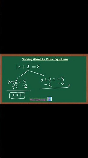 Absolute Value Equation #education #easy #math