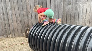 THIS is pre-writing. YES. This IS PRE-writing. We so easily forget "PRE"= BEFORE. If you have classified pre-writing as activities that just focus on the hands and fingers like beads and laces, please re-visit how the human body develops. If you think "pre-writing" activities must involve a table and chairs and children obeying your directions, please revisit how the human body develops. If you are completely confused by how, what these strong and capable children are choosing to do, can possibl