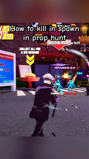 Hunter glitch in drive thru￼ prop hunt🤯 #fortnite