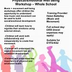 Workshops for Schools for Music, Movement and Dance for EYFS, KS2, KS2