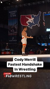 213K views · 1K reactions | Cody Merrill easily has the fastest handshake in wrestling today | FloWrestling | Facebook