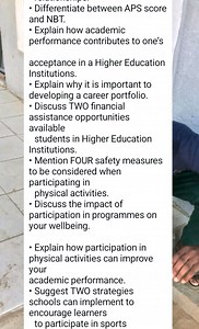 Differentiate between APS score and NBT.Explain how academic p... | Filo