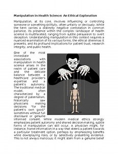 Manipulation Worksheet for Sub-Plan or Classwork & Homework