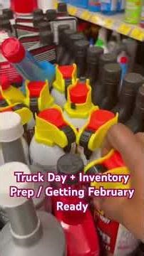 Truck day + inventory prep = getting February ready. #youtubevlog #workflow #TruckDay #inventory