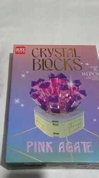 Block Tech Crystal Blocks Pink Agate Build (Clicky / ASMR) #shorts