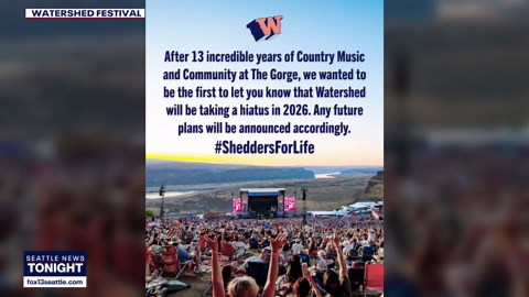WA's Watershed Music Festival canceled for 2026