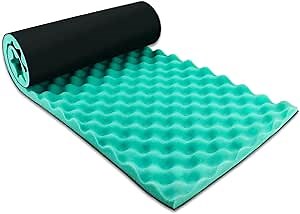 BXI Double Noise Blocker Sound Proof Foam, 39.4 X 13.4 X 1 inch Egg Crate Foam Rubber Sound Deadening Material, Sound Dampening Acoustic Panels for HVAC, Pipe, Machine, Window, Wall, Door
