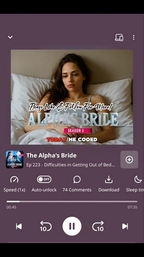 60K views · 1.2K reactions | The Alpha's Bride Episode 223: Difficulties In Getting Out of Bed #thealphasbride #listentothestory #fypageシ #fyp #listen #storytelling #moongoddess #wolf #bookstory #audiobook | Listen to the Story | Facebook