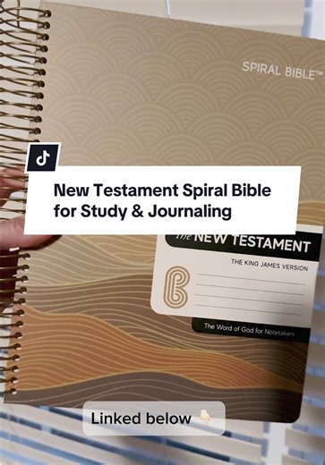 This spiral Bible has quickly become my go-to for study time. The pages lay completely flat, there’s plenty of space to write and journal, and it’s just easy to use. Such a good option if you like taking notes, highlighting, or slowing down with Scripture. Linked below if you want to check it out. #BibleStudyTools #Faith #ChristianLiving #biblejournaling #biblestudy
