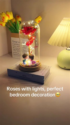 Light up your bedroom#lamp #light #viral #gifts #rose
