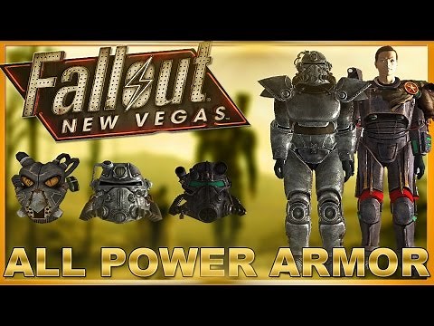 Fallout New Vegas: ALL POWER ARMOR SETS AND ALL VARIATIONS! (+DLC)