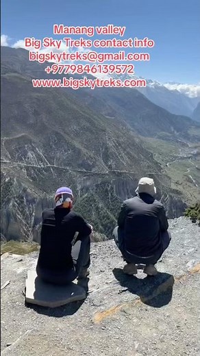 Manang valley from Shree kharka to yak kharka