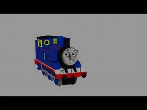 3D Thomas the tank engine test animation