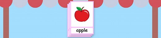 Fruit flashcards for kids!