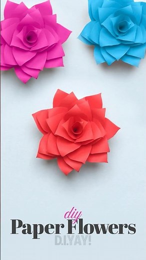🌸 Blooming with creativity! Learn how to make beautiful paper flowers #paperflower #papercrafts