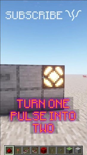 I heard you like pulses, so I turned ONE PULSE INTO TWO | Redstone with PsiVolt #minecraft #redstone
