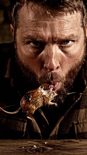 Eating a hyper realistic edible mouse