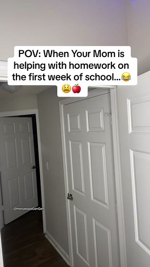 POV: When Your Mom is helping with homework on the first week of school…😂😫🍎🍏🍎| #funny #memes #backtoschool #momsofinstagram #msrenee #missrenee