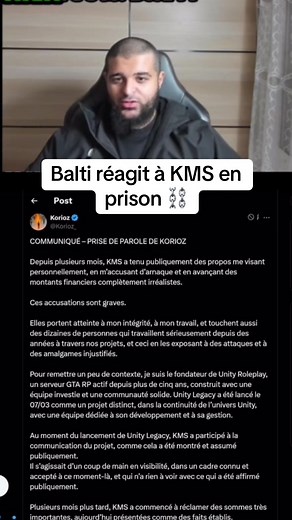 Balti dément les accusations de KMS