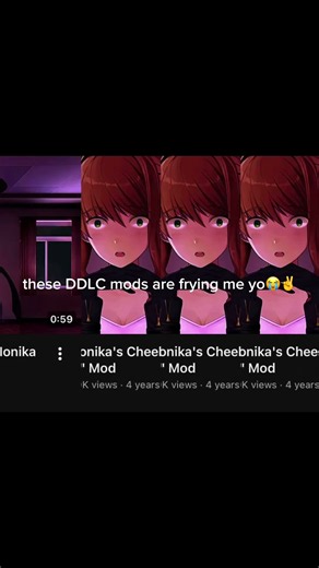 Genuinely what are these mods😭 #ddlc #dokidokiliteratureclub #ddlcmods #monikaafterstory #ddlcyuri