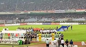 61,000 fans, singing the national anthem together, what a moment. 🇮🇳🇮🇳🇮🇳 Video Collected | Radical East Bengal Addicts