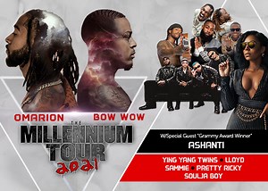 The Millennium Tour 2021 Starring Omarion, Bow Wow, Ashanti, Pretty Ricky & More!