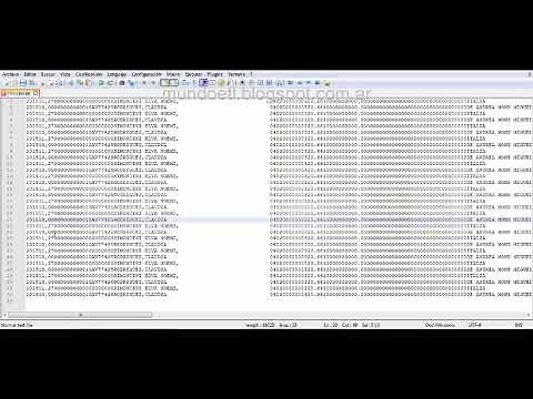 Notepad++ Selección vertical