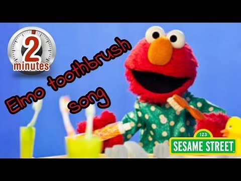 Elmo brushing teeth song | 2 minute timer for kids to brush teeth