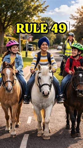 UK Highway Code Rule 49: Safety Equipment for Horse Riding