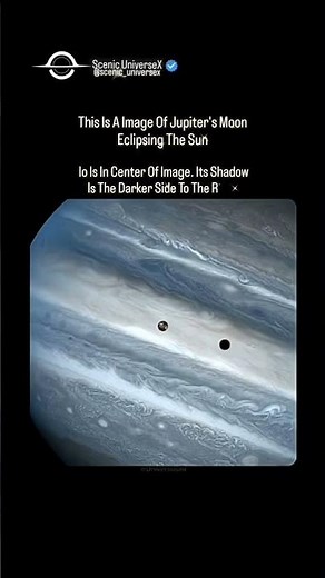 This Is Jupiter Moon "Io" Eclipsing Sun ☀️ #viral #shorts