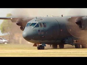 C-27J Spartan dirt strip landing